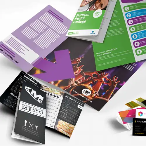 Ontwerpvoorbeelden van visitekaartjes, folders en huisstijlen – printdesign door Studio077 in Venlo